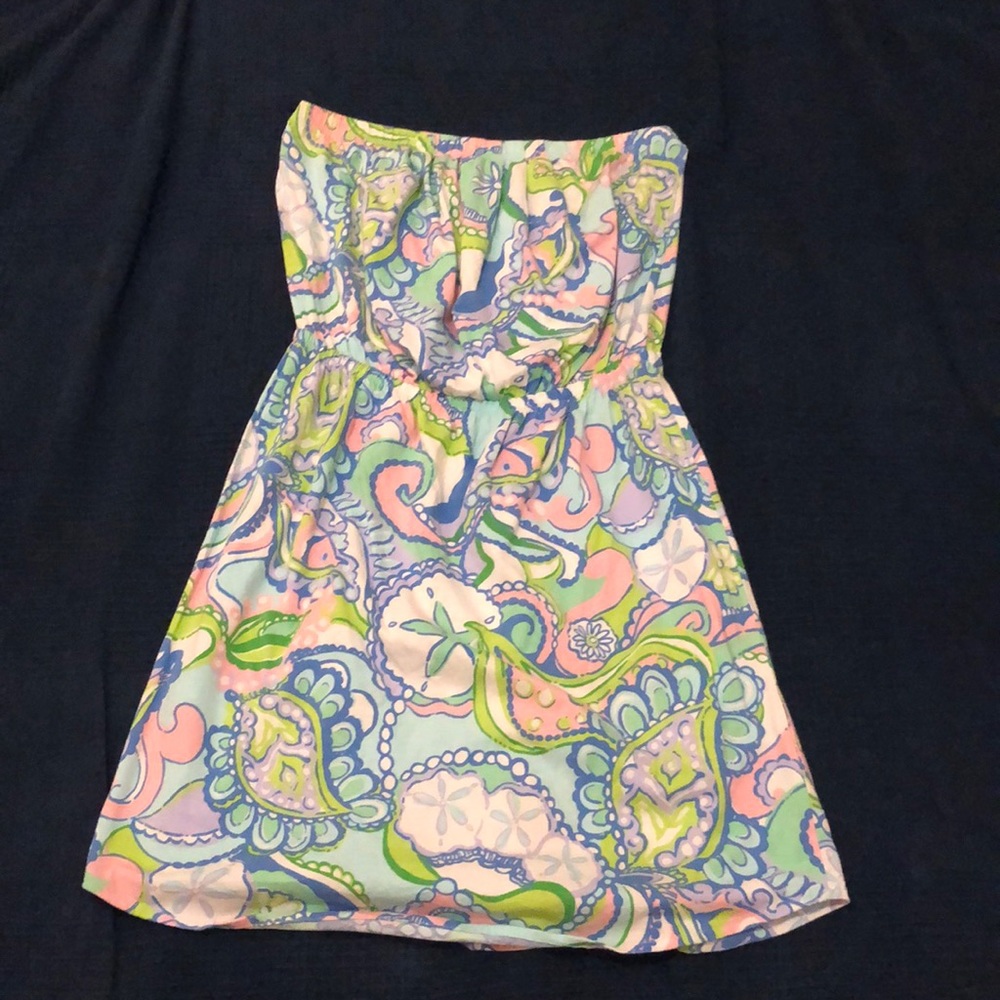 Lilly Pulitzer strapless dress - M